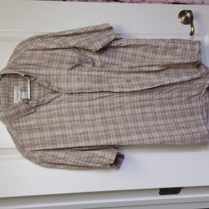 𝅺sedgefield Men's Short sleeve dress shirt, size large